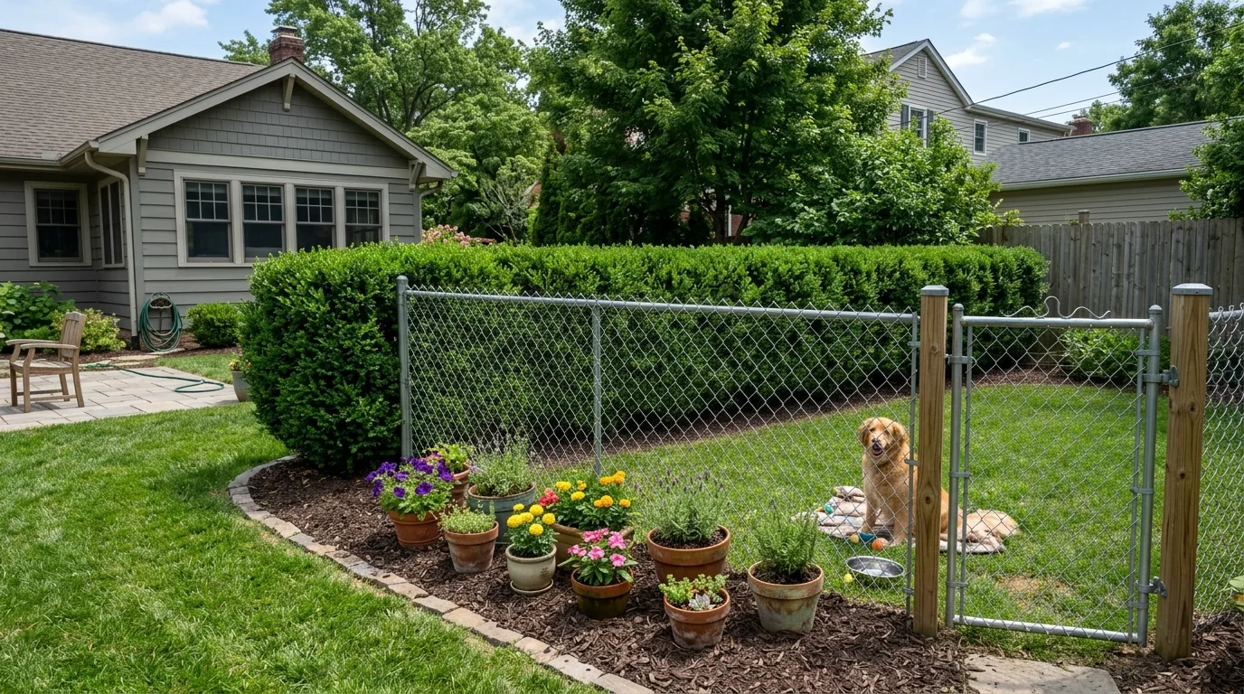 Chain Link Dog Fence